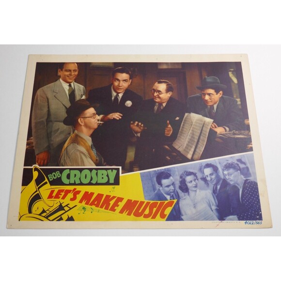 Let's Make Music Lobby Card Movie Poster Bob Crosby, Jean Rogers,  Joseph Buloff - Picture 1 of 8